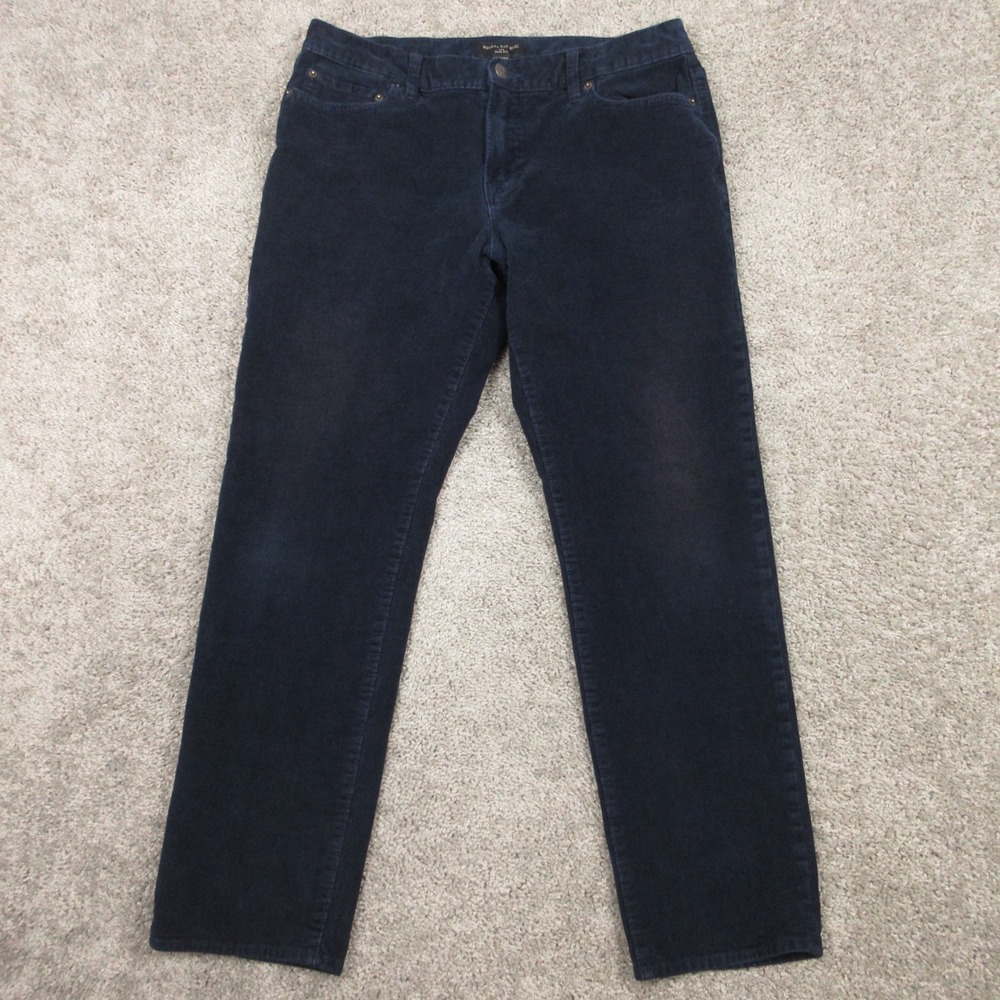 Banana Republic Pants Mens 34x28 (Tag 35x32) Navy Blue Corduroy 5 Pocket Chino‎